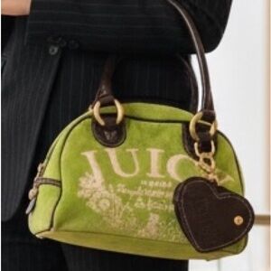 💚🧃 Juicy Couture Velour Satchel / Handbag 🧃💚